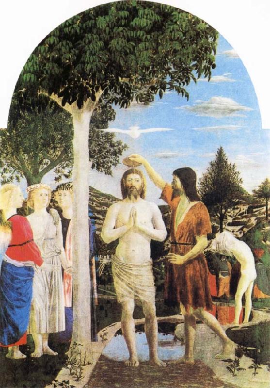 Piero della Francesca The Baptism of Christ Sweden oil painting art